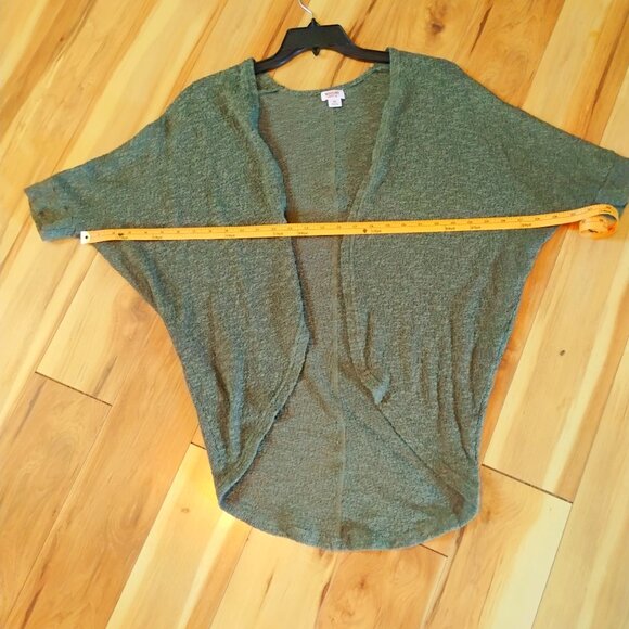 Mossimo Supply Co. Open Front Dolman Cardigan Shrug Olive Green XS - Picture 3 of 4